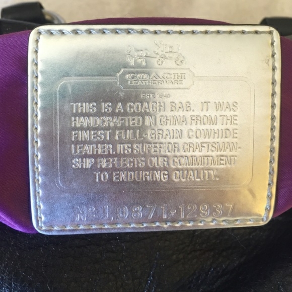 Authentic Coach Madison Black Leather Large Sabrina - Picture 6 of 7